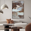 Abstract Hand Painted Framed Canvas Wall Art at online8 furniture store Auckland