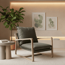 Acer Lounge Chair - Army Green at Online8 Furniture Auckland NZ