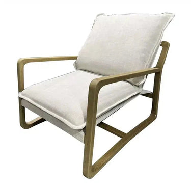 Acer Lounge Chair - Linen at online8 furniture store Auckland