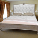 Adele King Bed Frame - Grey Wash at online8 furniture store Auckland