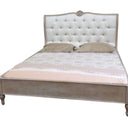 Adele King Bed Frame - Grey Wash at online8 furniture store Auckland