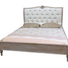 Adele King Bed Frame - Grey Wash at online8 furniture store Auckland