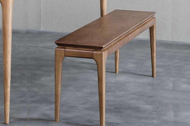Slim 280mm depth of the Baur bench seat in the dining suite