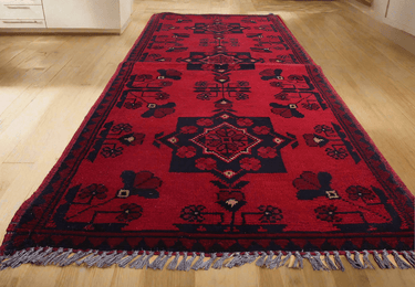 Afghan Andkhoy Hand Knotted Rug 150x55 at online8 furniture store Auckland
