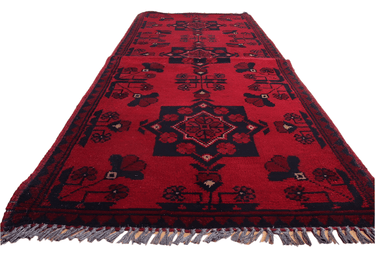 Afghan Andkhoy Hand Knotted Rug 150x55 at online8 furniture store Auckland
