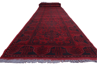 Afghan Andkhoy Hand Knotted Runner 500x80 at online8 furniture store Auckland