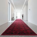 Afghan Andkhoy Hand Knotted Runner 500x80 at online8 furniture store Auckland