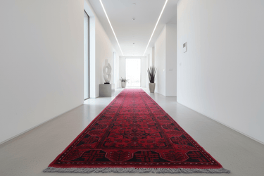 Afghan Andkhoy Hand Knotted Runner 500x80 at online8 furniture store Auckland