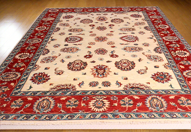 Afghan Fine Hand Knotted Ziegler Rug - 245x175cm at online8 furniture store Auckland
