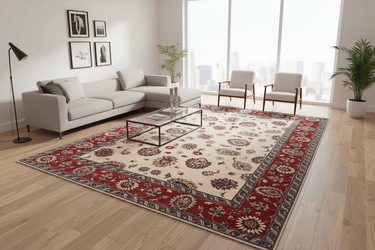 Afghan Fine Hand Knotted Ziegler Rug - 245x175cm at online8 furniture store Auckland