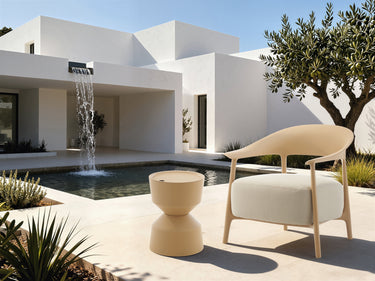 Africa Lounge Chair Indoor/Outdoor - Sand at Online8 Furniture Auckland NZ