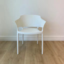 Africa Outdoor Dining Chair - White Set/4 at online8 furniture store Auckland