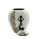 African Decorative Vase - Large at online8 furniture store Auckland