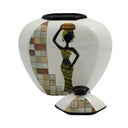African Decorative Vase - Small at online8 furniture store Auckland