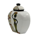 African Decorative Vase - Small at online8 furniture store Auckland