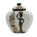 African Decorative Vase - Small at online8 furniture store Auckland