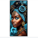African Empress Framed Canvas wall Art at online8 furniture store Auckland