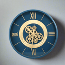 Agate Wall Clock - Royal Blue at online8 furniture store Auckland