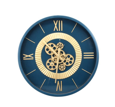 Agate Wall Clock - Royal Blue at online8 furniture store Auckland