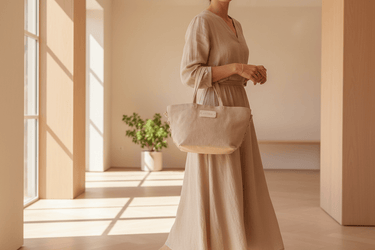 Akiiko - Canvas  Cotton bag,- Small at online8 furniture store Auckland