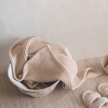 Akiiko - Latte Waffle Bath Towel at online8 furniture store Auckland