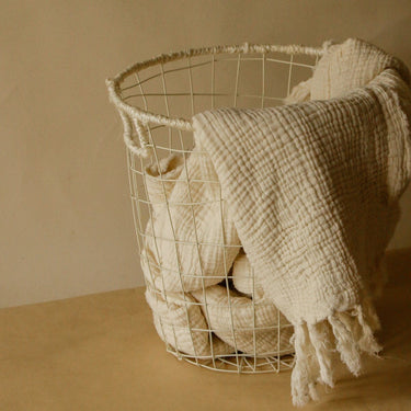 Akiiko - Metal Laundry Basket at online8 furniture store Auckland