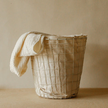 Akiiko - Metal Laundry Basket at online8 furniture store Auckland