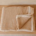 Akiiko - Pique Waffle Throw w/natural Border - Set of 2 at online8 furniture store Auckland