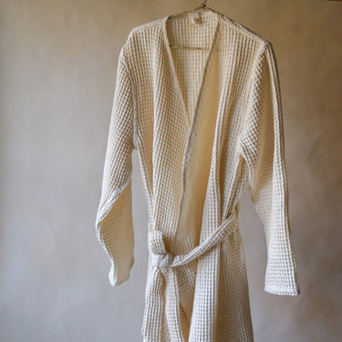 Akiiko - Pique Waffle Warp Bathrobe - Set of 2 at online8 furniture store Auckland