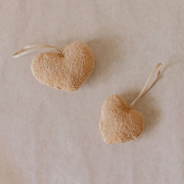 Akiiko - Toffee Terry Puffy Heart Charm - Set of 5 at online8 furniture store Auckland