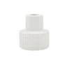 Alba Ribbed Ceramic Candle Holder at online8 furniture store Auckland