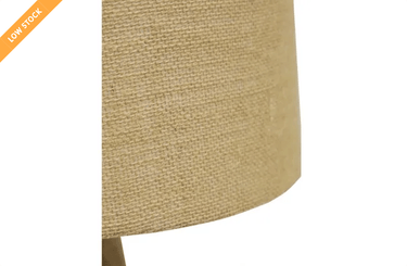 Alba Wooden Table Lamp W/ Jute Shade at online8 furniture store Auckland