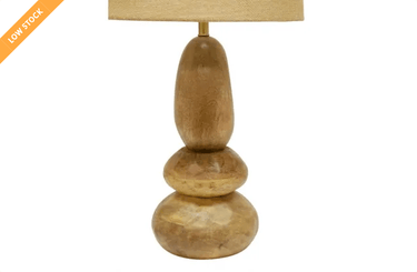Alba Wooden Table Lamp W/ Jute Shade at online8 furniture store Auckland