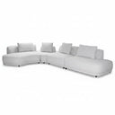 Algar Sectional Sofa with curved and linear sections and an easy 45cm seat height