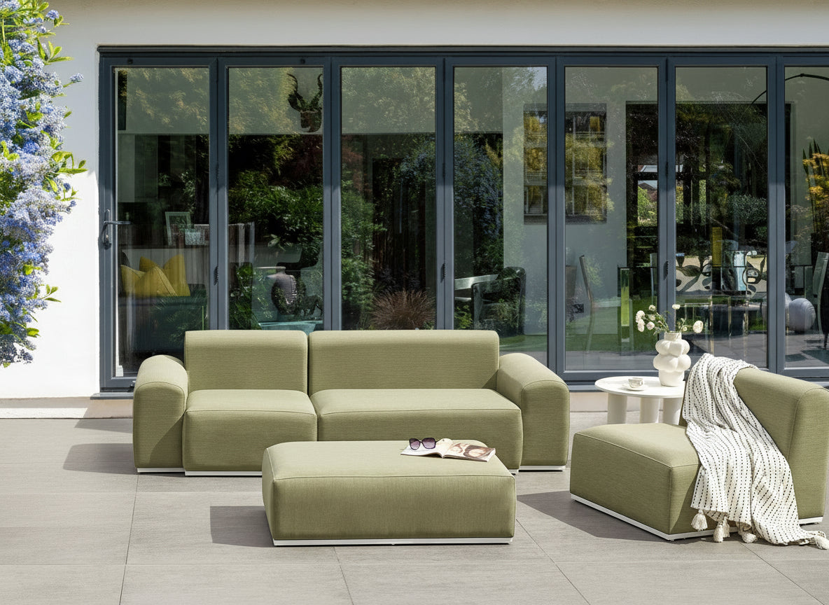Alice Outdoor Sectional Sofa Set With Ottoman at online8 furniture store Auckland
