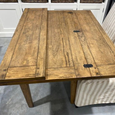 Alpine Fold Square Dining Table - Rustic Light at online8 furniture store Auckland