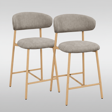 Alto Barstool - Ash Brown Set/2 at Online8 Furniture Auckland NZ