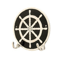 Aluminium Ship Wheel Wall Hook - Medium at online8 furniture store Auckland