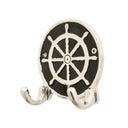 Aluminium Ship Wheel Wall Hook - Small at online8 furniture store Auckland