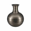 Aluminium XL Pot Belly Vase Large at online8 furniture store Auckland