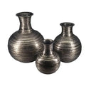 Aluminium XL Pot Belly Vase Large at online8 furniture store Auckland