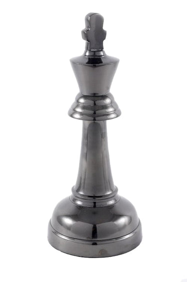 Aluminum/Black Nickel King - Ornament at online8 furniture store Auckland