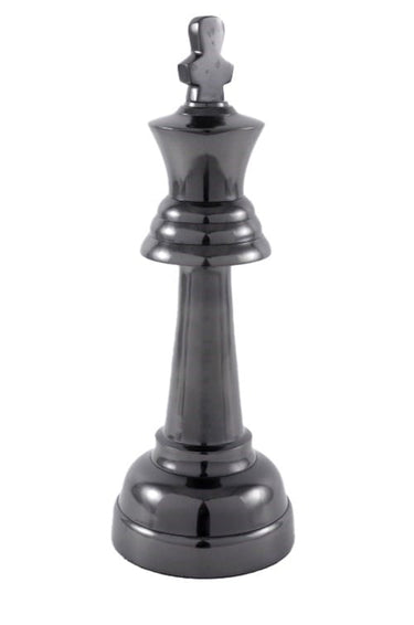 Aluminum/Black Nickel King - Ornament at online8 furniture store Auckland