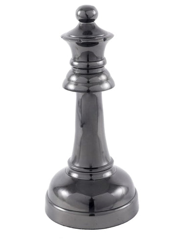 Aluminum/Black Nickel Queen - Ornament at online8 furniture store Auckland