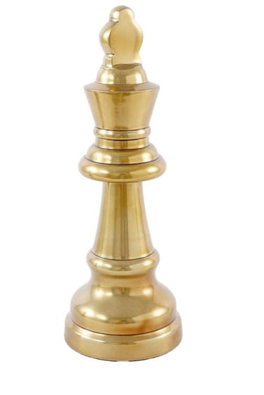 Aluminum/Brass King - Ornament at online8 furniture store Auckland