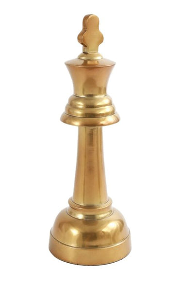 Aluminum/Brass King - Ornament at online8 furniture store Auckland