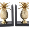 Aluminum Brass Pine Apple Bookends at online8 furniture store Auckland