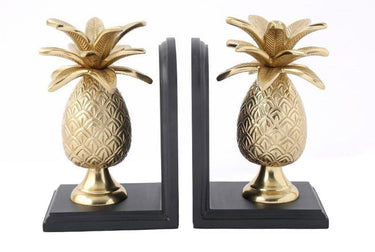 Aluminum Brass Pine Apple Bookends at online8 furniture store Auckland
