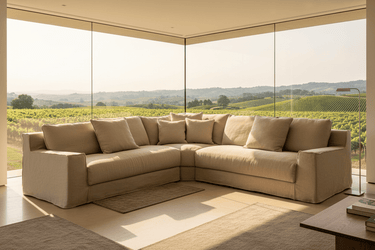 Amalfi 2 Seater Slip Cover Sofa - Left at Online8 Furniture Auckland NZ