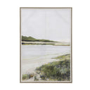 Amalfi Shore Hand Printed Framed Canvas Wall Art at online8 furniture store Auckland